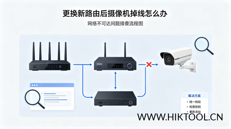 海康设备【萤石云】不在线，如何排查？/更换新路由后，录像机上所有摄像机掉线报错“网络不可达”？-汇科工具笔记-安防设备刷机包-安防技术网